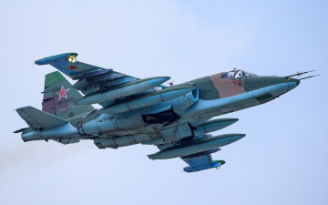 Картинка su-25sm авиация боевые+самолёты штурмовик