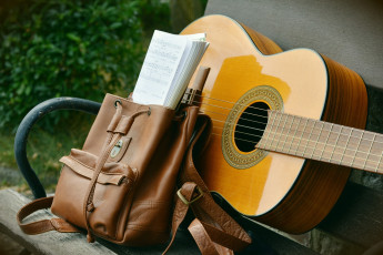 обоя музыка, -музыкальные инструменты, сумка, гитара
