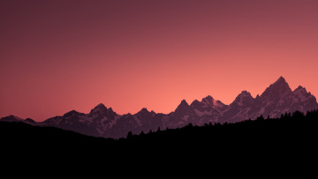 Картинка национальный+парк+grand+teton природа восходы закаты пейзаж закат горы национальный парк гранд титон