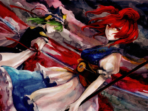 Обои картинки фото аниме, touhou