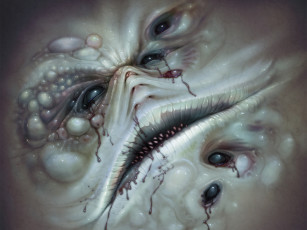 Картинка фэнтези существа глаза зубы