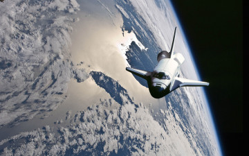 Картинка space shuttle космос космические корабли станции земля орбита челнок