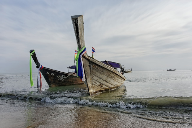 Обои картинки фото thai boats, корабли, лодки,  шлюпки, океан