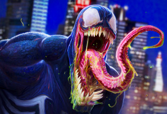 Картинка рисованное кино venom eddie brock symbiote art spider-man
