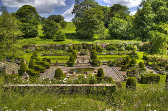 Картинка природа парк англия mapperton gardens сады маппертон