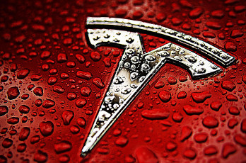 Картинка tesla бренды авто-мото +-++unknown компания красный motors wallhaven логотип
