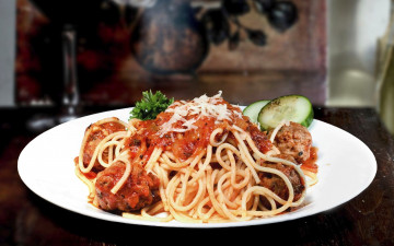 обоя еда, макаронные блюда, макароны, соус, спагетти, паста