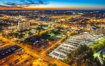 Картинка торонто канада города торонто+ панорама жилые районы ночные пейзажи cеверная америка парковка