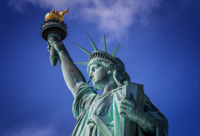 Обои картинки фото statue of liberty, города, нью-йорк , сша, простор