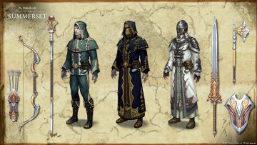 Картинка видео+игры the+elder+scrolls+online персонажи оружие