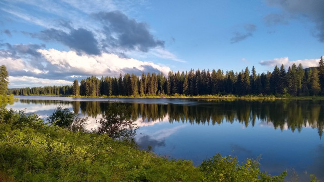 Обои картинки фото beaver`s lake, montana, природа, реки, озера, beaver's, lake