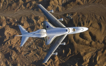 Картинка space shuttle авиация грузовые самолёты транспортировка челнок самолет