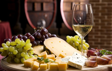 Картинка еда натюрморт виноград сыр