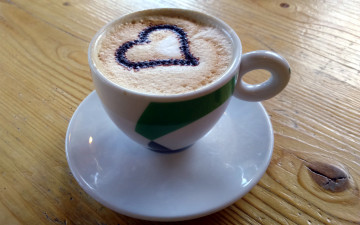 Картинка еда кофе +кофейные+зёрна чашка рисунок сердечко