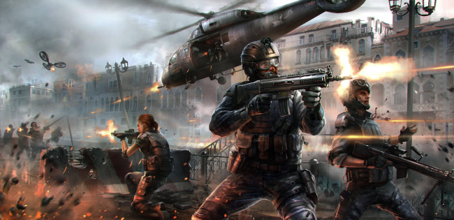 Обои картинки фото modern combat 5,  blackout, видео игры, - modern combat 5, боевик, action, modern, combat, 5, blackout, шутер