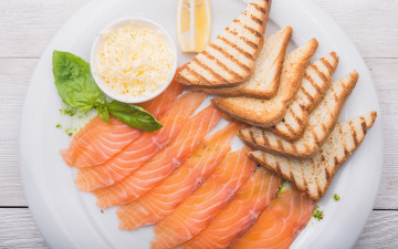 Картинка еда рыба +морепродукты +суши +роллы нарезка fish хлеб сыр базилик лимон