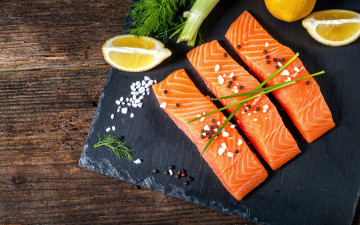 Картинка еда рыба +морепродукты +суши +роллы зелень fish специи spices lemon лимон seafoods