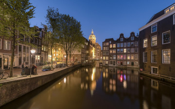 Картинка города амстердам+ нидерланды амстердам голландия