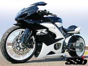 Картинка 2005 gsx r1000 мотоциклы customs suzuki белый чёрный