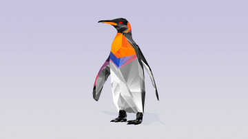 Картинка рисованные минимализм пингвин