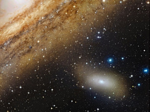 Картинка m110 космос галактики туманности