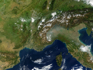Картинка southern europe космос земля