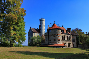Картинка города дворцы замки крепости деревья замок