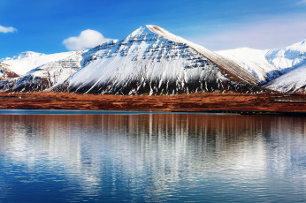 Картинка природа реки озера снега горы море облака
