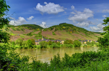 Картинка германия эдигер эллер города пейзажи дома река пейзаж