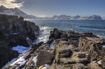 Картинка природа побережье скалы пейзаж вода
