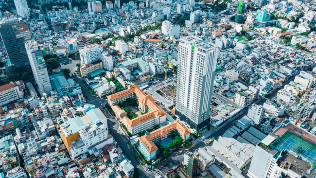 Обои картинки фото города, токио , япония, город, вид, сверху, здания, архитектура