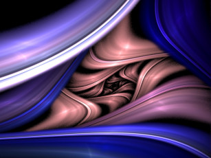 Картинка 3д графика fractal фракталы тёмный фон абстракция узор