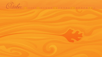 Картинка календари рисованные векторная графика листок оранжевый