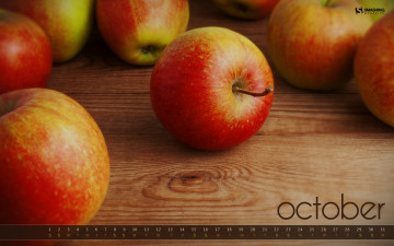 Картинка календари еда яблоки доски