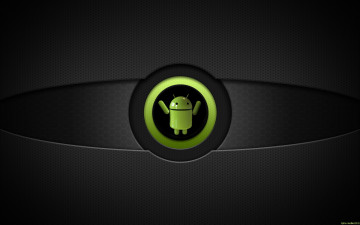 Картинка компьютеры android тёмный сетка логотип