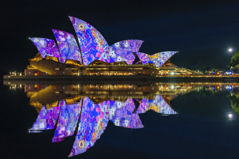 Картинка города сидней+ австралия сидней ночной город ночные огни