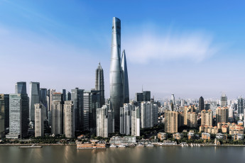 Картинка города шанхай+ китай шанхай небоскребы здания город