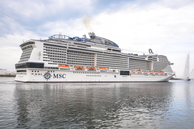 Обои картинки фото msc meraviglia, корабли, лайнеры, лайнер, круиз