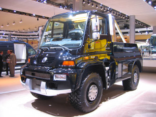 Картинка unimog u500 black edition автомобили грузовики