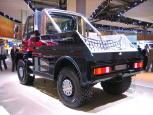 Картинка unimog u500 black edition автомобили грузовики