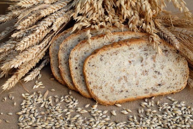 Обои картинки фото еда, хлеб, выпечка, пшеница, злаки