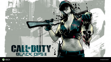 обоя видео игры, call of duty,  black ops ii, call, of, duty, black, ops, ii, xboxart, шутер, экшен