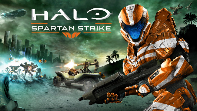 Обои картинки фото halo,  spartan strike, видео игры, - halo, экшен, шутер, strike, spartan