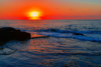 Картинка природа восходы закаты закат океан