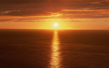 Картинка природа восходы закаты тучи небо солнце закат море