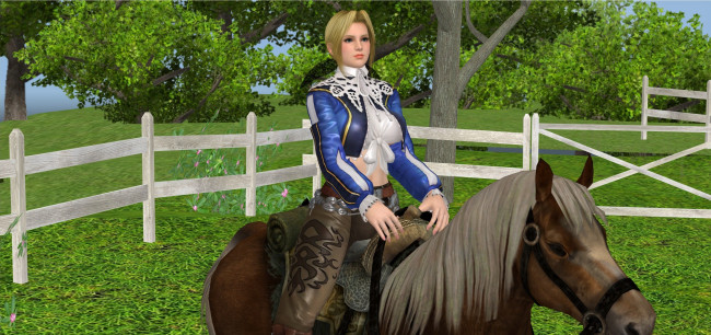 Обои картинки фото 3д графика, аниме , anime, фон, лошадь, взгляд, девушка