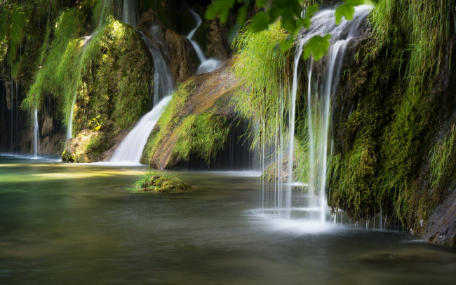 Обои картинки фото природа, водопады, водопад, река