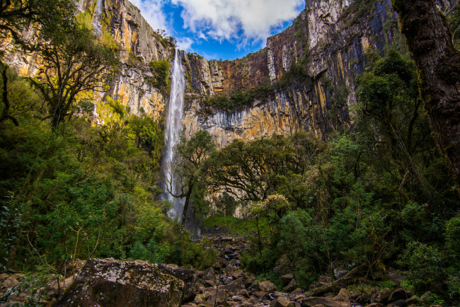 Обои картинки фото природа, водопады, каньон, река, водопад