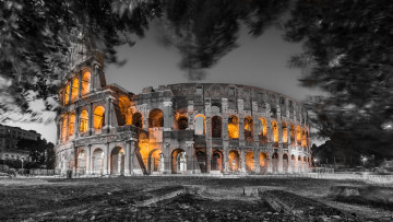 обоя roman colosseum, города, рим,  ватикан , италия, антик