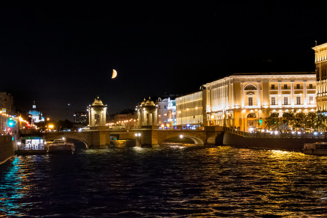 Обои картинки фото ломоносовский мост, города, санкт-петербург,  петергоф , россия, простор